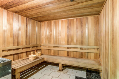 Resort style sauna