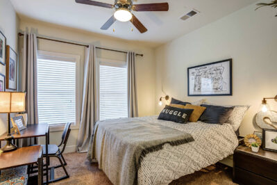 Furnished apartment bedroom