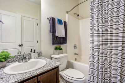 Bathroom with a tub