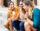 Group of young women enjoying ice cream